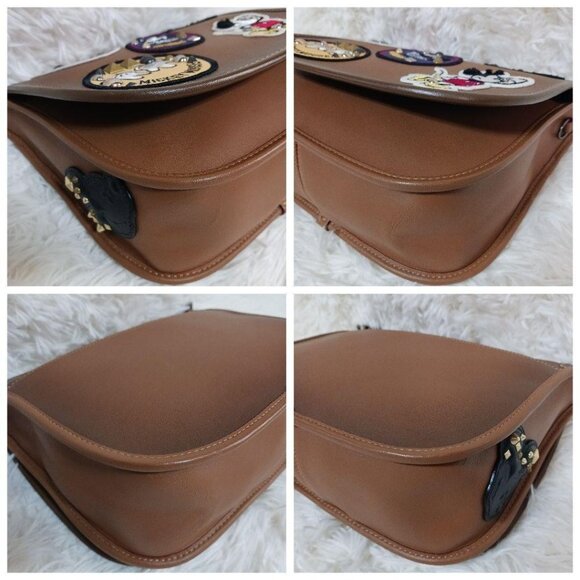 Coach Disney Limited Mickey Mouse Brown Multicolor Shoulder Bag F59373 - Picture 12 of 16